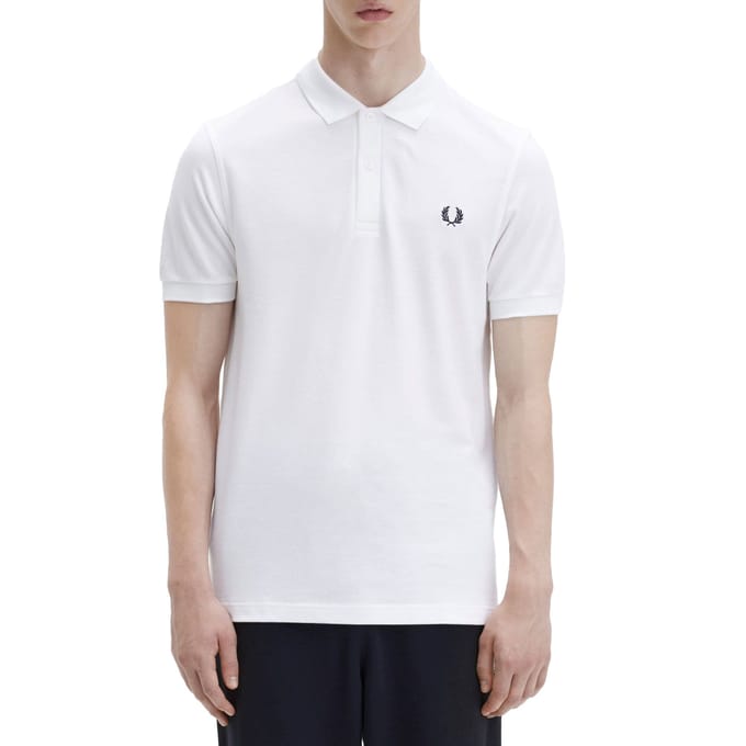 Fred Perry Poloshirt Wit - Maat S - Heren