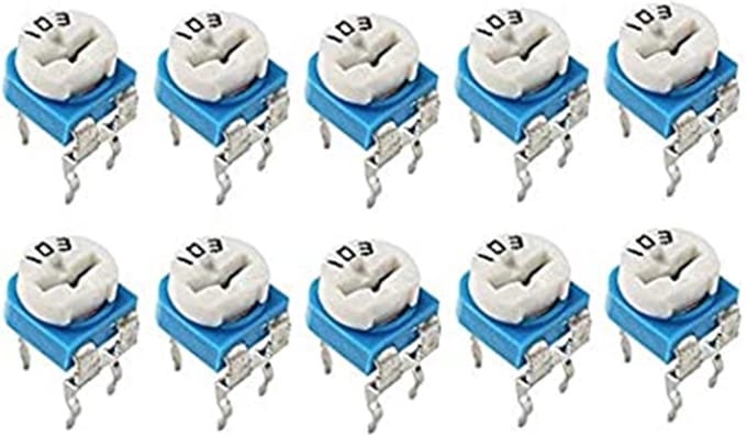 Weerstand regelbaar 10K Ohm RM-065 Trimpot Trimmer Potentiometer 10-stuks RM065-103