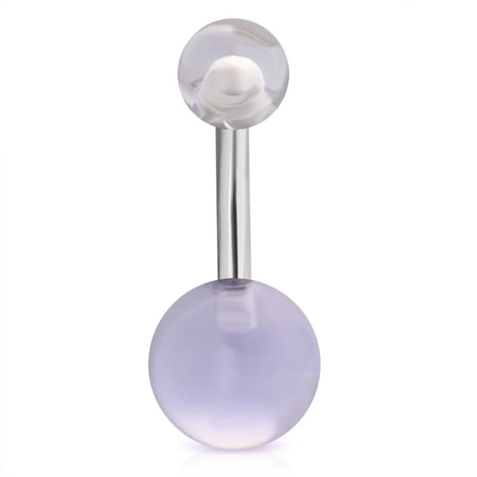 Rvs sieraden - Navelpiercing - Stijlvolle transparante acryl - dames