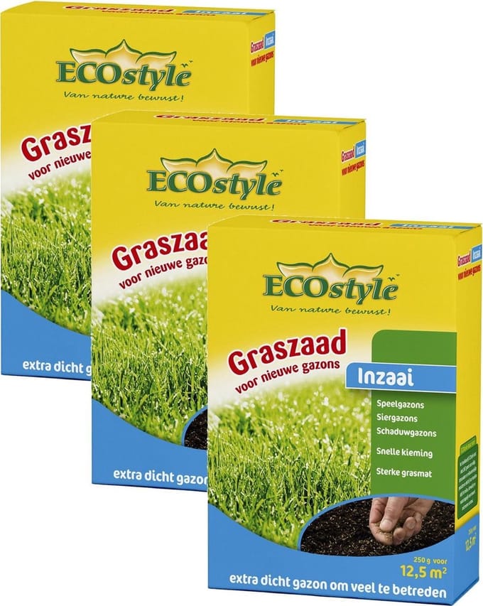 Ecostyle Graszaad-Inzaai 12.5 m2 - Graszaden - 3 x 250 g