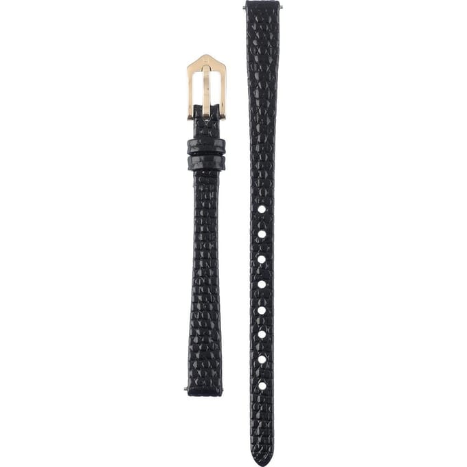 Hirsh Horlogeband Rainbow Zwart - Leer - 8mm