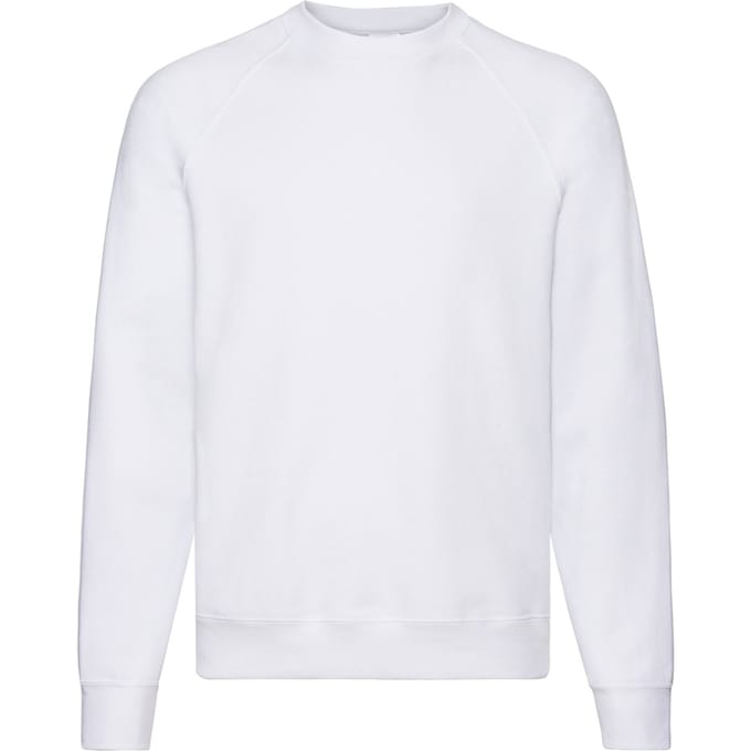 Fruit of the Loom Heren Klassiek Sweatshirt (Wit)