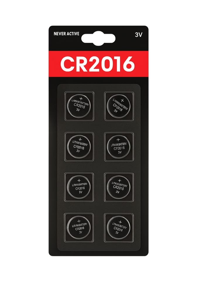Batterijen Knoopcel Batterij - 8 stuks - CR2016 - 3V - Knoopbatterij - Platte Batterij - Lithium Cell