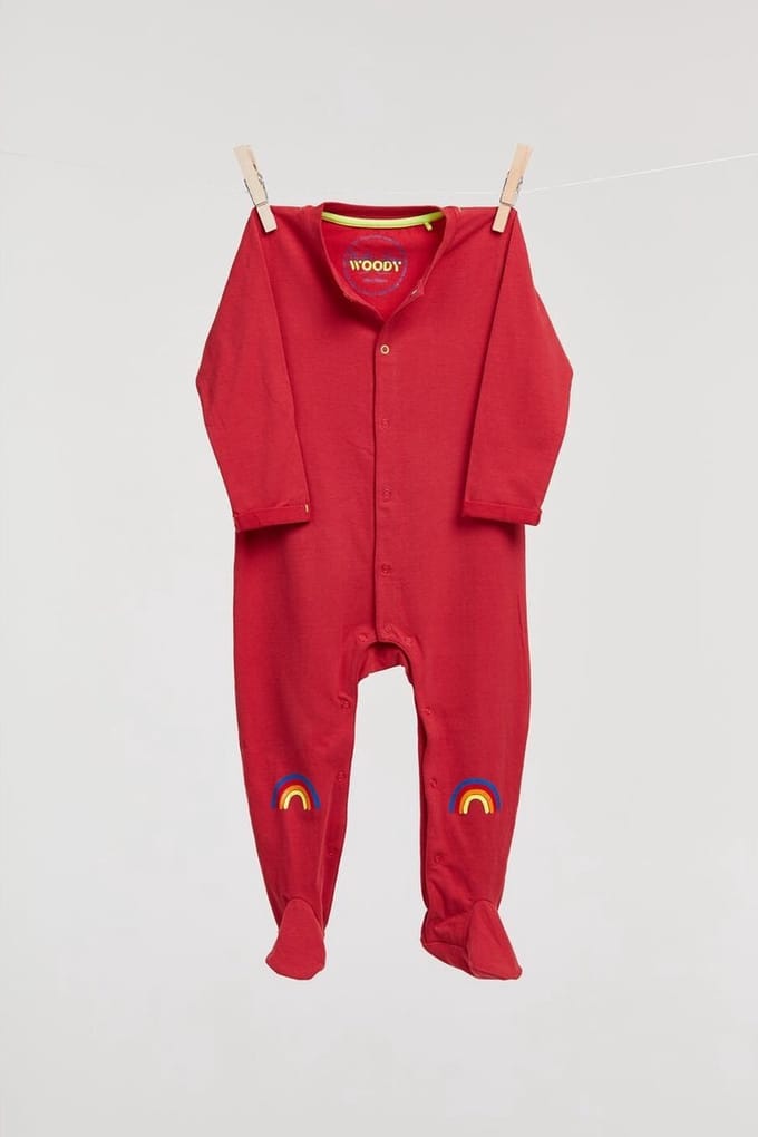 Billie-Ray x Woody - Unisex Onesie - rood - 0 maand