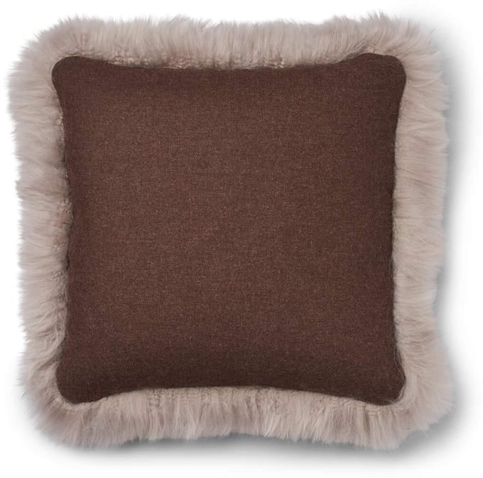 Sheepskin House - Wollen Kussen - LW rand - 52x52 cm