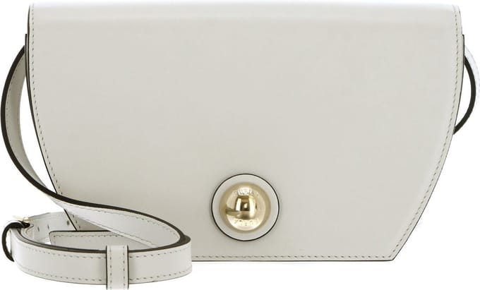 FURLA Leren Schoudertas Sfera Mini Crossbody Bag Marshmallow Lichtgrijs