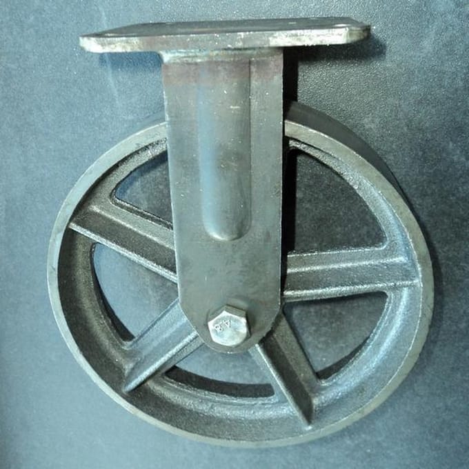 Vintage Retro Design bokwiel - Gietijzer - 200mm - 500kg