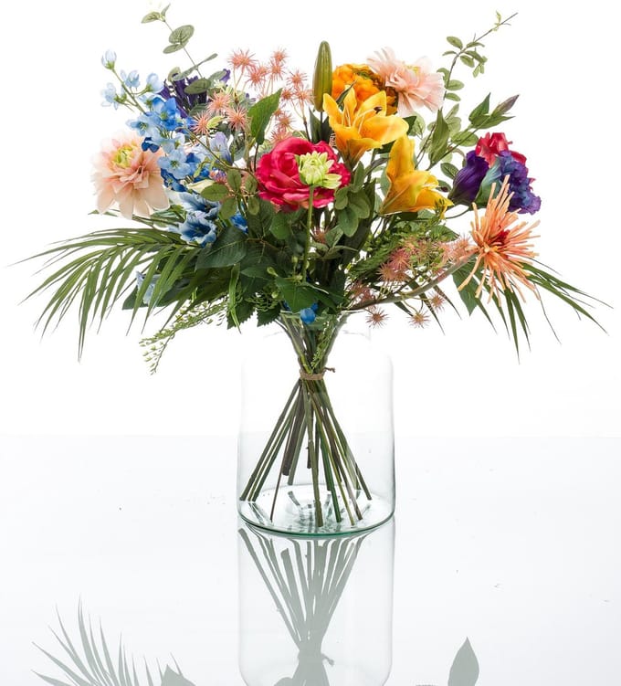 Kunstbloemen - Boeket M - Pretty Powerful - 67 cm