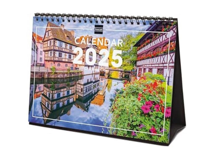 Internationale Bureau Kalender 2025 - Maandweergave met Afbeeldingen