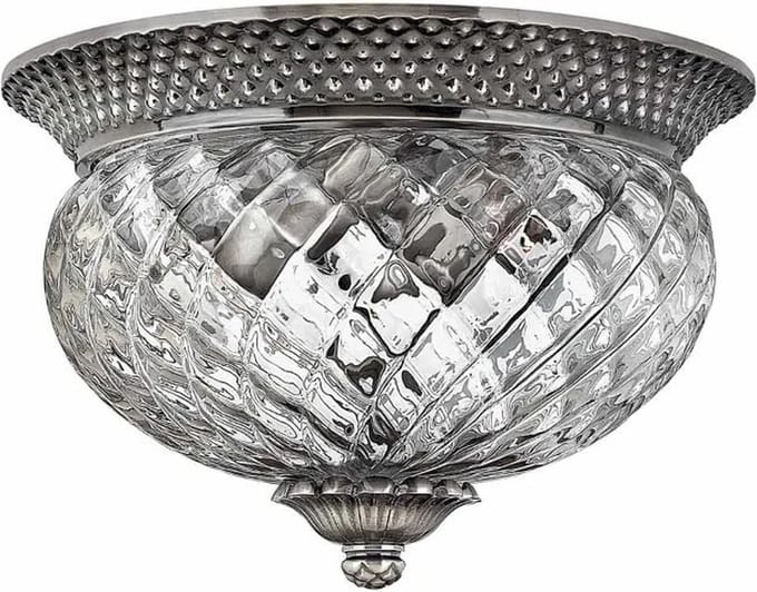 Hinkley LED Plafondlamp Plantation | 2X E27 Max 60W | Dimbaar | Polished Antique Nickel