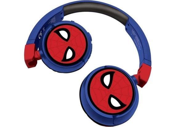2-in-1 Bluetooth® en Bedrade comfortabele opvouwbare Koptelefoon met veilige volumebeperking SpiderMan Design