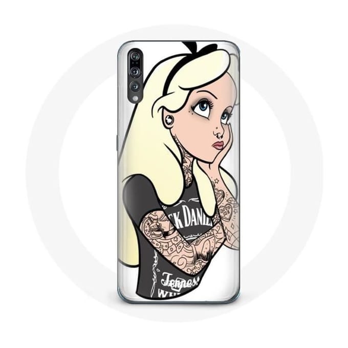 Coque pour Huawei p20 Alice Princesse tatouée