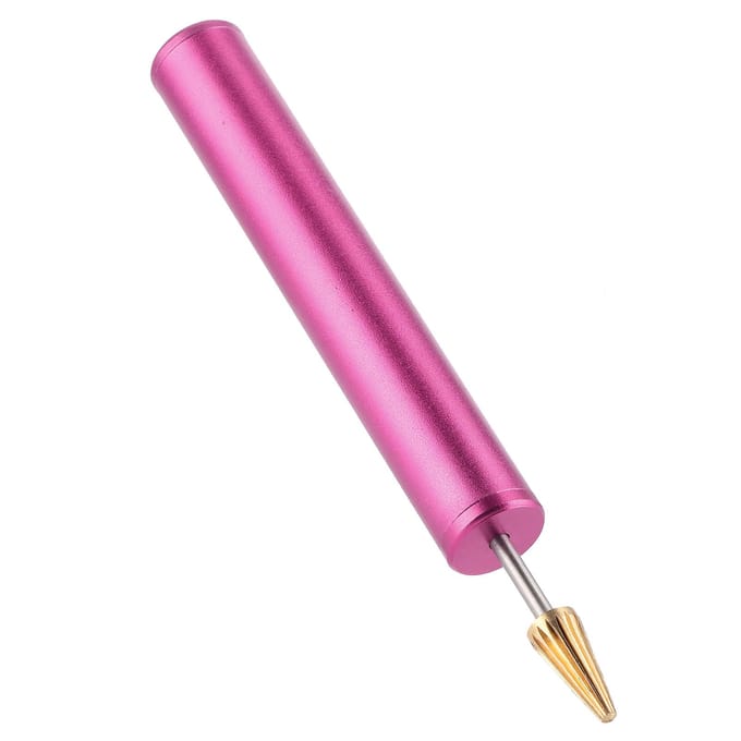 Lederen Randverf Applicator Pen Verfroller Rand Drukgereedschap voor Leerbewerking DIY Rood gray