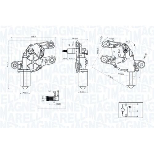 Ruitenwissermotor MAGNETI MARELLI 064075200010