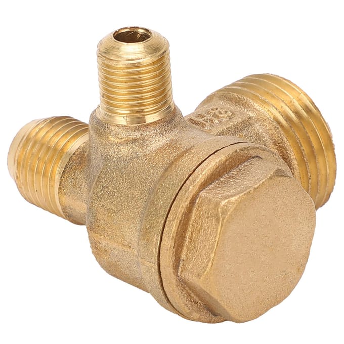 Terugslagklep Luchtcompressor 3-weg Niet-retour Mannelijk Draad Accessoires 1 2x14x10 Messing
