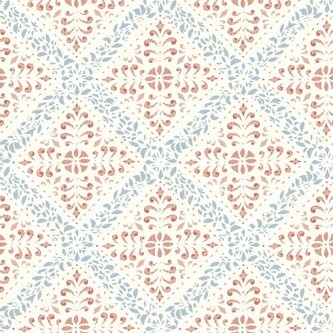 Boråstapeter Vliesbehang 4514 - Anno - Hotel Chique Rood - 53cm x 10.05m