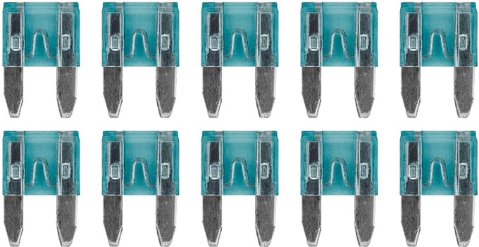 ProRide Steekzekeringen Mini 15A - Blauw - Geschikt voor auto, boot en camper - 10 stuks
