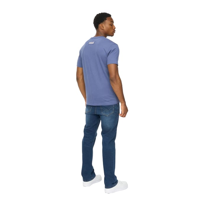 Duck and Cover Heren Ambridge T-Shirt (Denim Blauw)