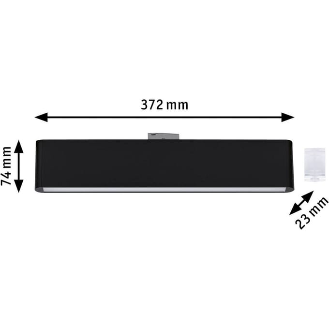Paulmann URail LED-railverlichting Ceris zwart 4.000 K 37 cm