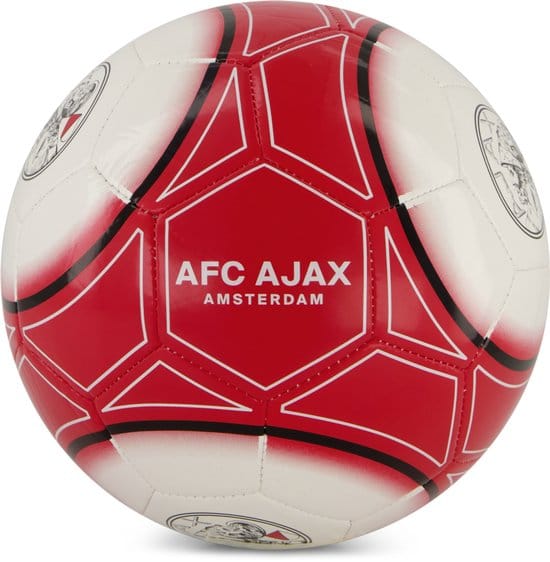 Ajax voetbal rood/wit maat 5