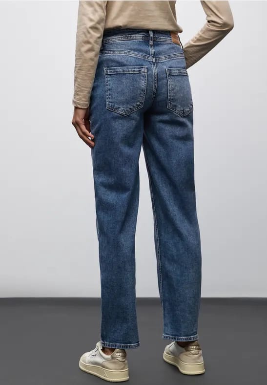 Jeans met gallonstrepen