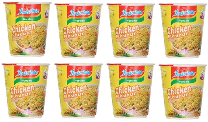 Indomie Instant Noodles Noedels Chicken in Cup 8 x 60 Gram