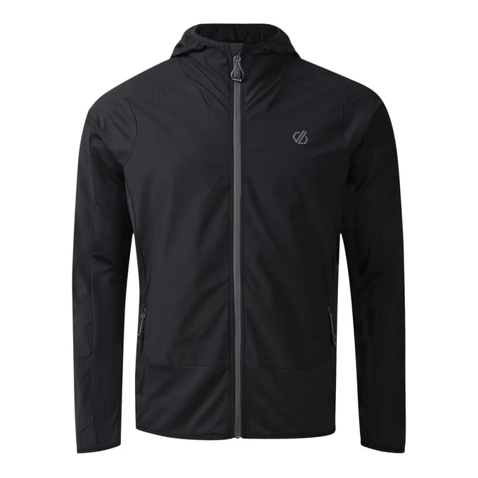 Dare2B Heren Endurance Windbestendige Waterafstotende Stretch Midlayer met Capuchon