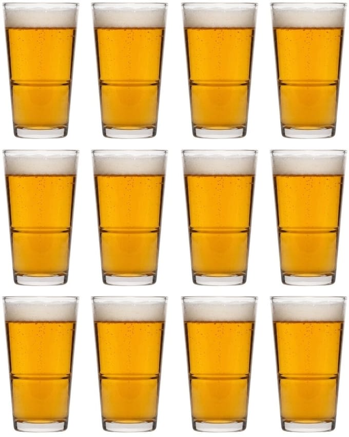 Cookinglife Bierglazen Vaasje / Amsterdammer 340 ml - 12 stuks