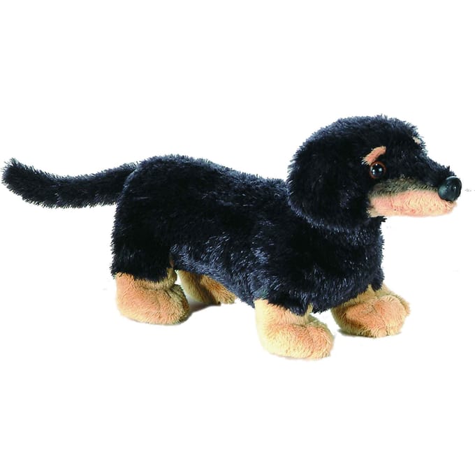 Aurora Pluche Wenen Teckel Mini Flopsie 8 black