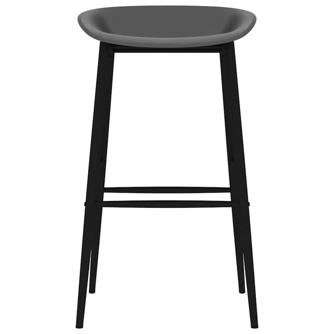 vidaXL - Barstoelen - 4 - st - grijs