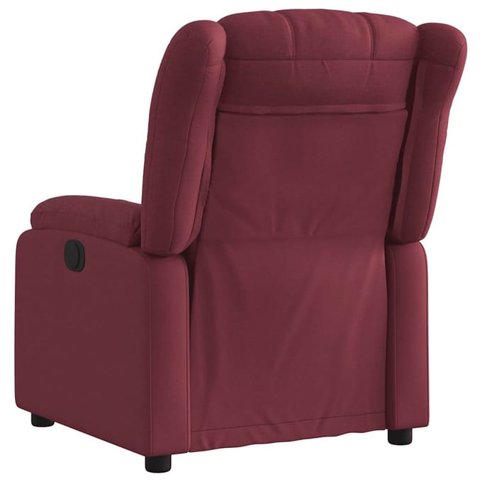 vidaXL - Fauteuil - verstelbaar - stof - wijnrood