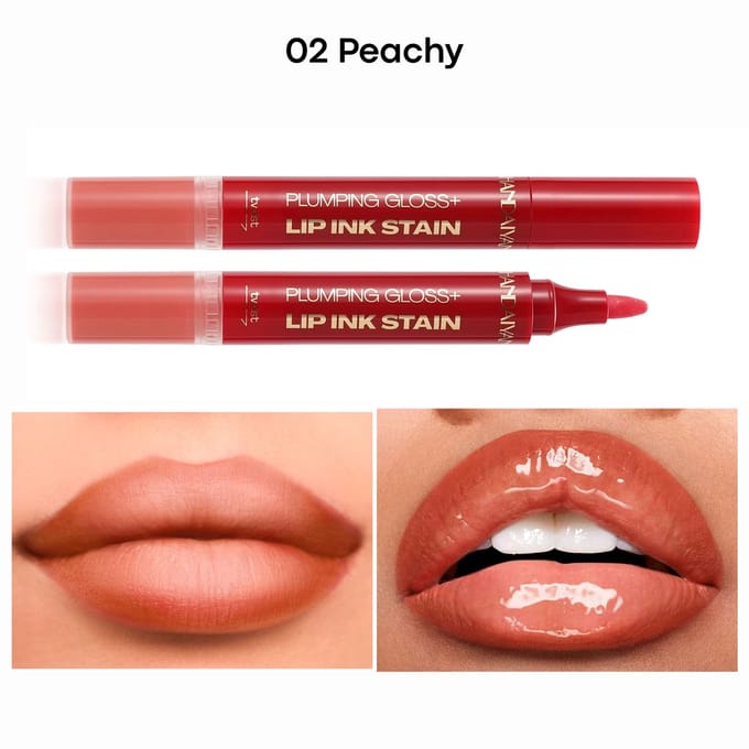 2in1 Plumping LipGloss & Lip liner 02 Peachy - 5.8ml