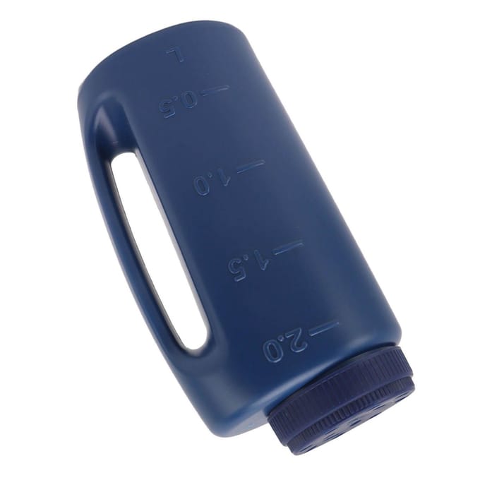 Handheld Meststrooier Handheld Graszaadstrooier Gewasstrooier Zoutzaaipot Blauw blauw