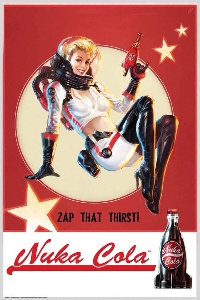 Fallout Nuka Cola Unisex Poster - meerkleurig - Standard