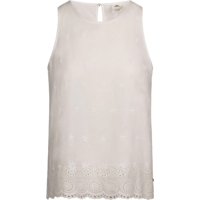 Trespass Dames/Dames Zadie mouwloze casual top (Wit)