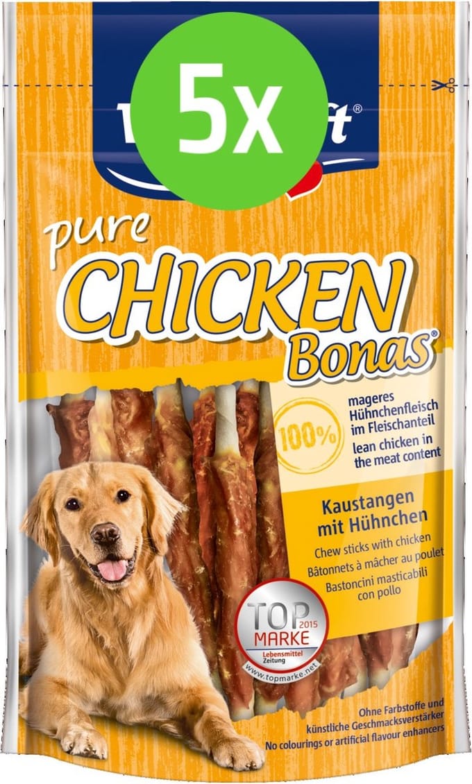 Vitakraft CHICKEN Bonas sticks kippenvlees - hondensnack - 80 gram - 5 Verpakkingen