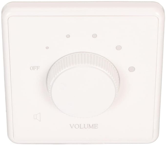 Allecto - Home Wall Mount Volume Control - Volume Knop - Verliesloze Geluidskwaliteit - Wit - Audio Controller - Flexibele Bedieningsmogelijkheden ...
