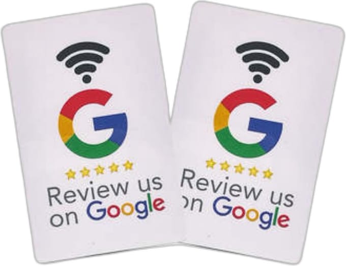 Google Review passen – Wit – NFC – 2 stuks – NTag215 chip