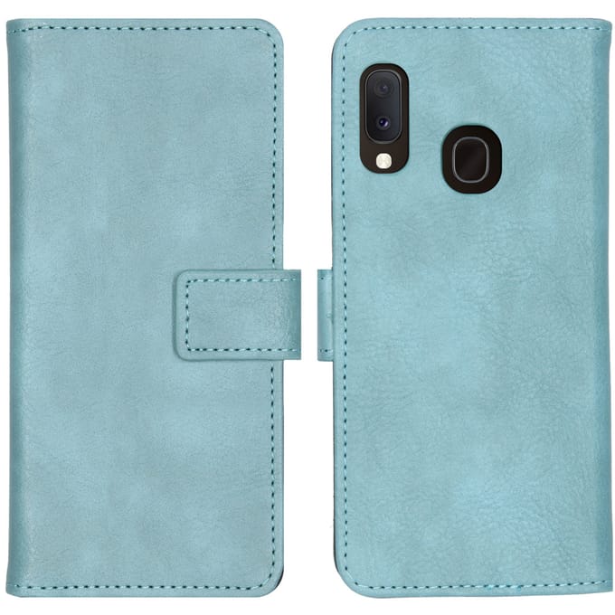 imoshion Hoesje - Geschikt voor Samsung Galaxy A20e - Luxe Bookcase - Lichtblauw