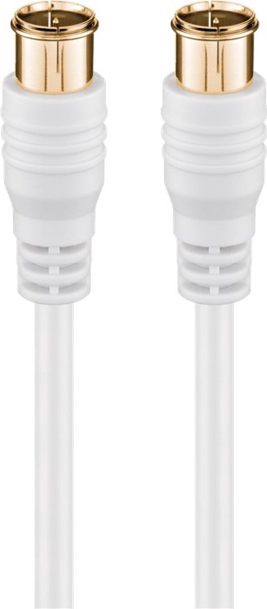 Goobay F-Quick SAT Connection Cable (80 dB), Double Shielded 2.5 m
