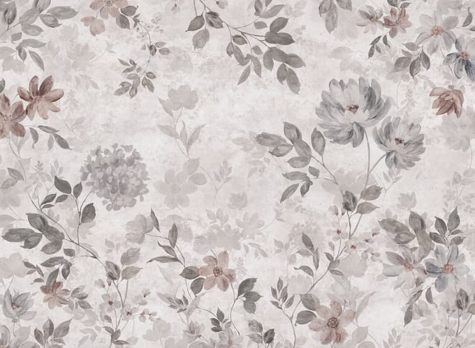 Boråstapeter Vliesbehang 3594 - Cottage garden - Botanisch Wit - 180cm x 2.65m