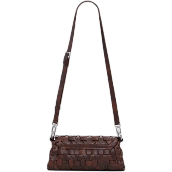 Desigual schoudertas Argon Zarauz Bag Leather West bruine
