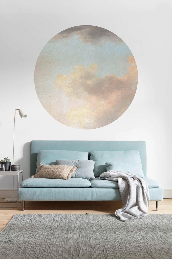 Dots; Komar Home Behangcirkel Relic Clouds - D1-014   4036834090043   Behang