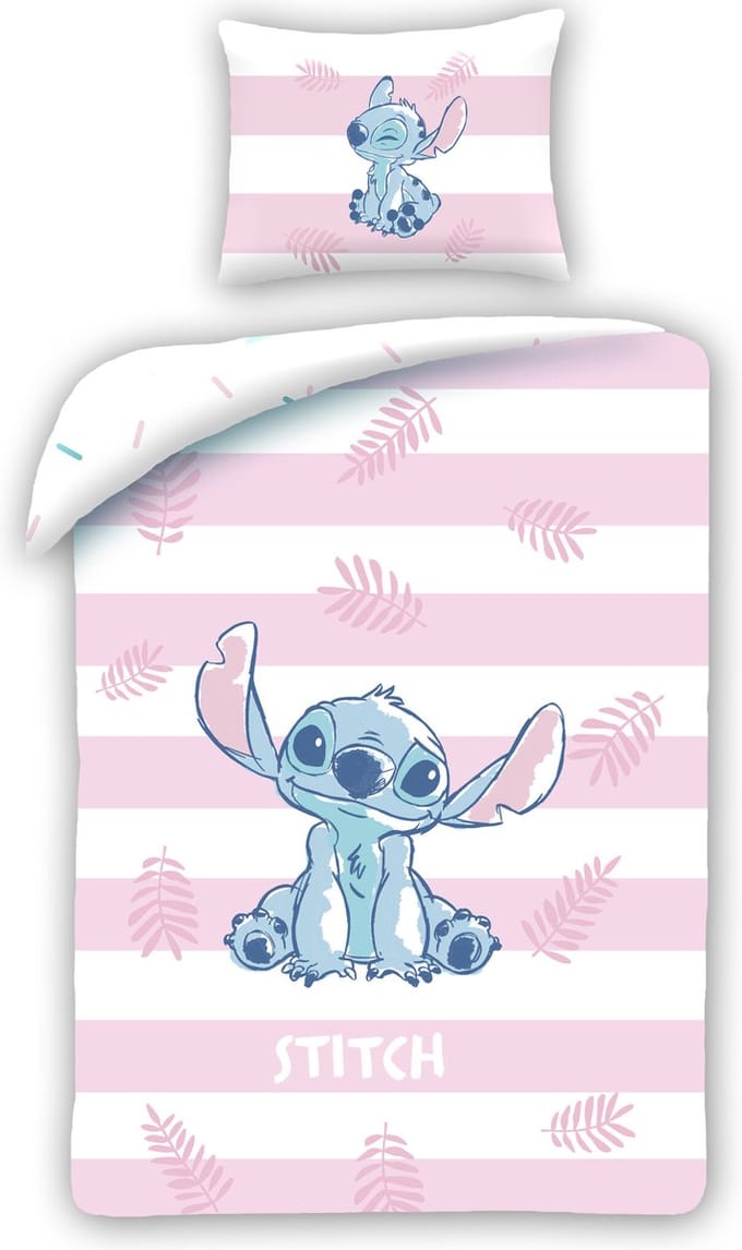 Disney Lilo & Stitch Dekbedovertrek, Stripes - Eenpersoons - 140 x 200 cm - Katoen