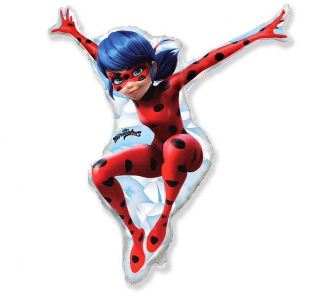 Ballon Foil 14 Pouces Fx - Miraculous - Coccinelle