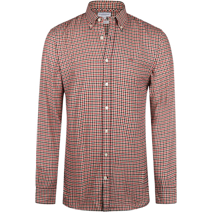 McGregor Tattersal Check Shirt Chesnut Größe: S | Casual hemden Outlet | Herren