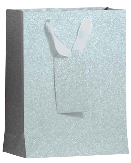 Cadeautas IG Group Zilver glitter 175x98x229mm | 48 stuks