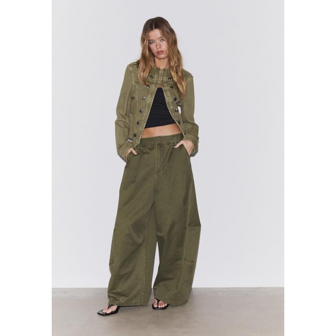 Stradivarius Keper blazer met knopen  Kaki M