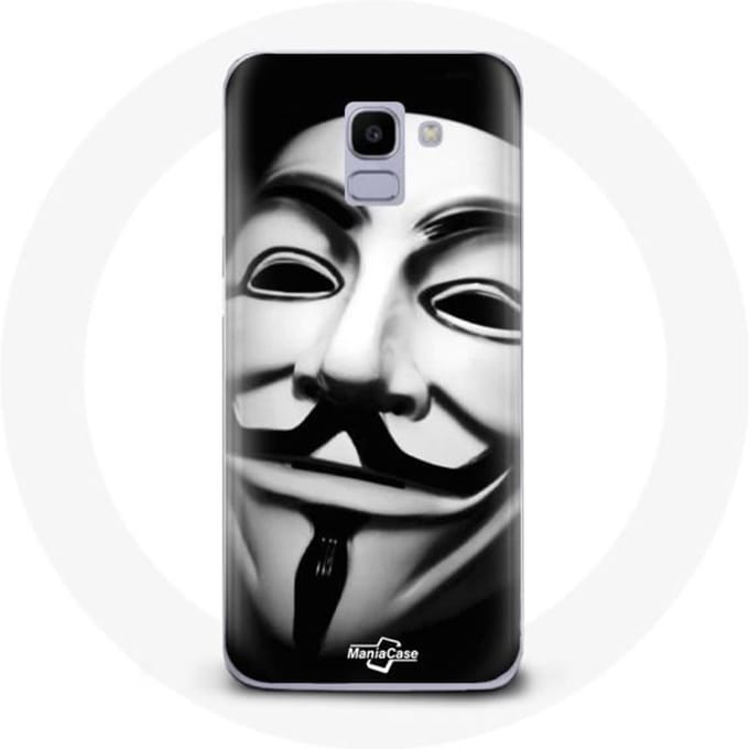 Coque pour Samsung Galaxy A6 2018 Nous sommes légion masque anonyme