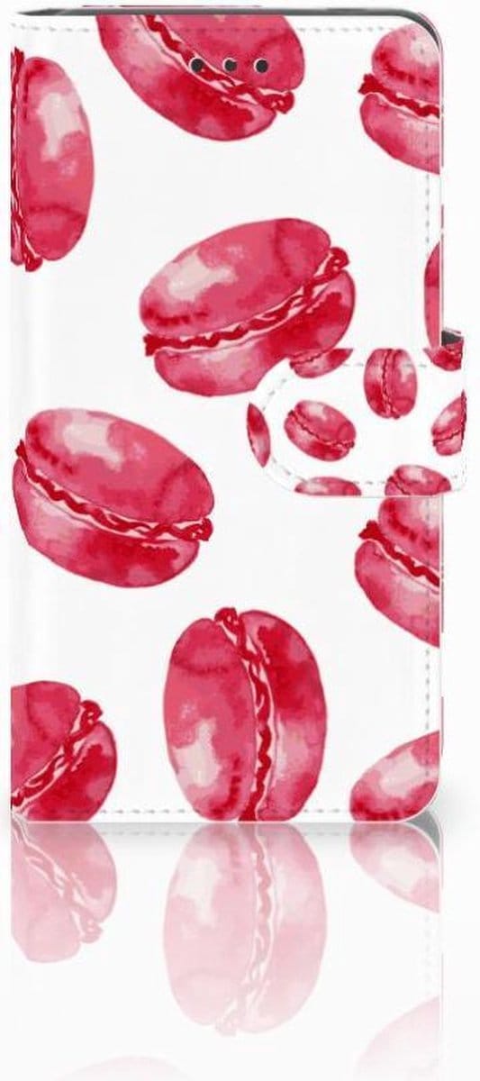 Nokia 7 Book Cover Pink Macarons